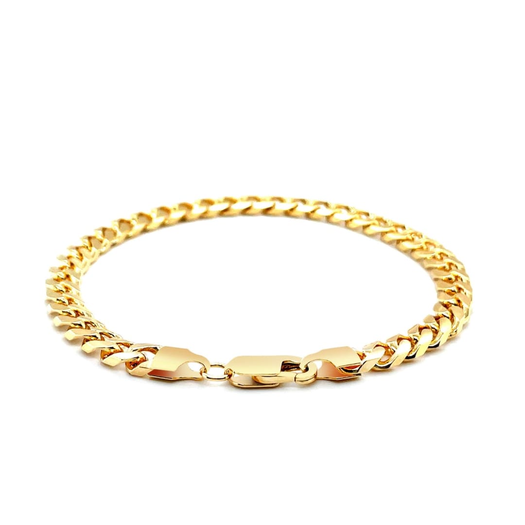 5.8mm 14k Yellow Gold Solid Miami Cuban Bracelet | Richard Cannon Jewelry