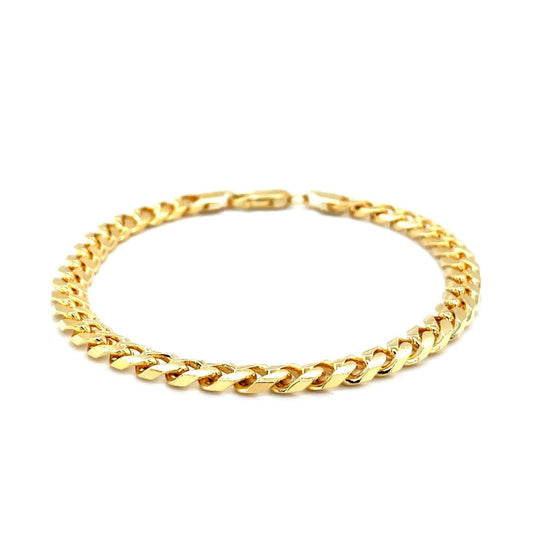 5.8mm 14k Yellow Gold Solid Miami Cuban Bracelet | Richard Cannon Jewelry