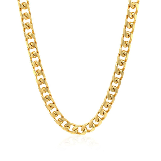 5.8mm 14k Yellow Gold Solid Miami Cuban Chain | Richard Cannon Jewelry