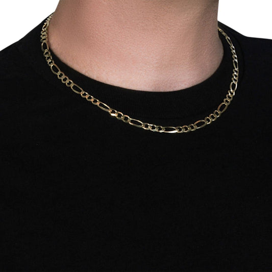 6.0mm 14k Yellow Gold Solid Figaro Chain | Richard Cannon Jewelry
