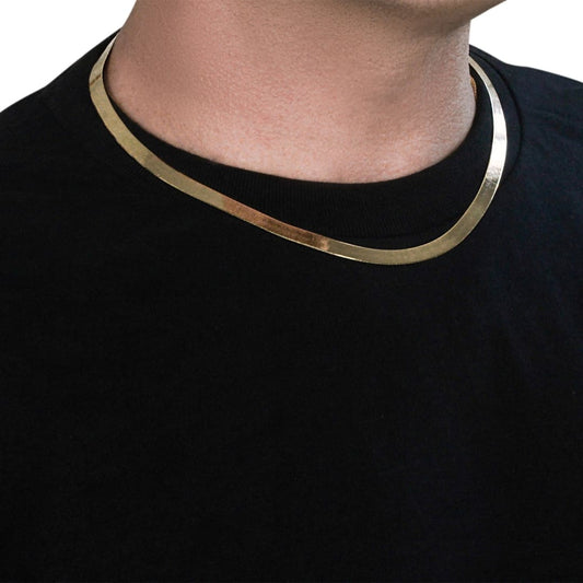 6.0mm 14k Yellow Gold Super Flex Herringbone Chain | Richard Cannon Jewelry
