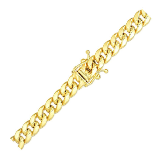 6.15mm 10k Yellow Gold Semi Solid Miami Cuban Bracelet | Richard Cannon Jewelry