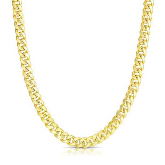 6.15mm 10k Yellow Gold Semi Solid Miami Cuban Chain | Richard Cannon Jewelry