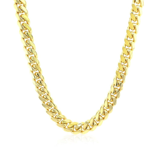 6.1mm 10k Yellow Gold Classic Miami Cuban Solid Chain | Richard Cannon Jewelry