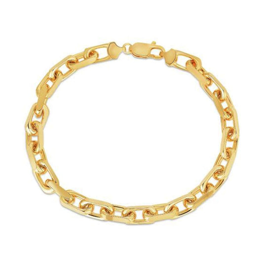 6.1mm 14k Yellow Gold French Cable Chain Bracelet | Richard Cannon Jewelry