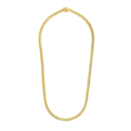 6.9mm 14k Yellow Gold Semi Solid Miami Cuban Chain | Richard Cannon Jewelry