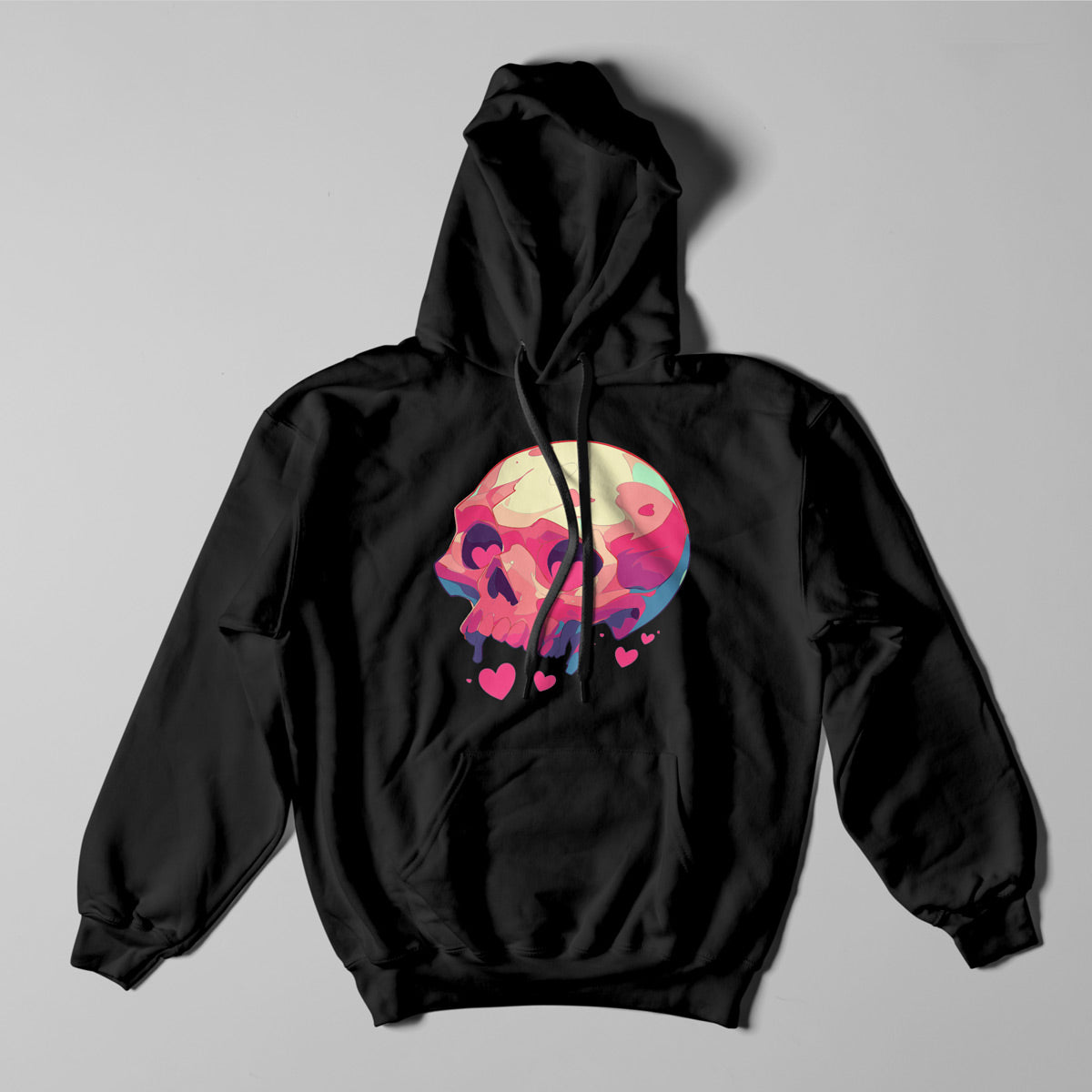 Atlas & Scout - Skull & Hearts Heavyweight Pullover Hoodie-1