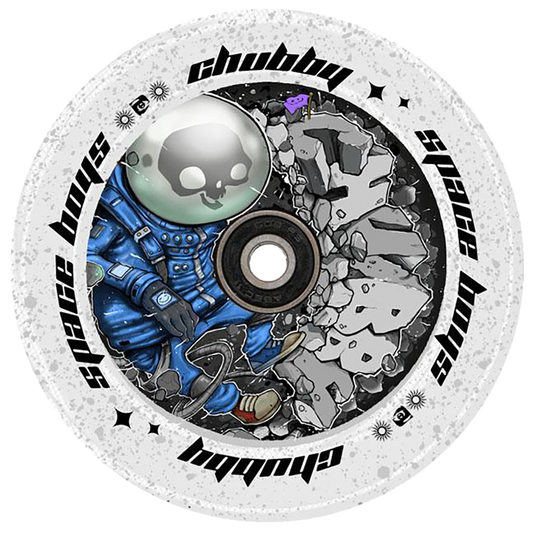 Chubby Spaceboys Astronaut Clear Glitter - Single Wheel-1