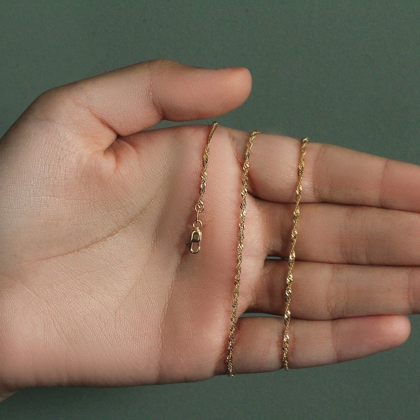 10k Yellow Gold Singapore Chain (1.80 mm)-5