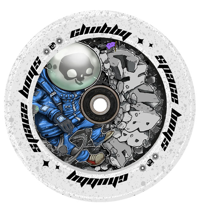 Chubby Spaceboys Astronaut Clear Glitter - Single Wheel-0