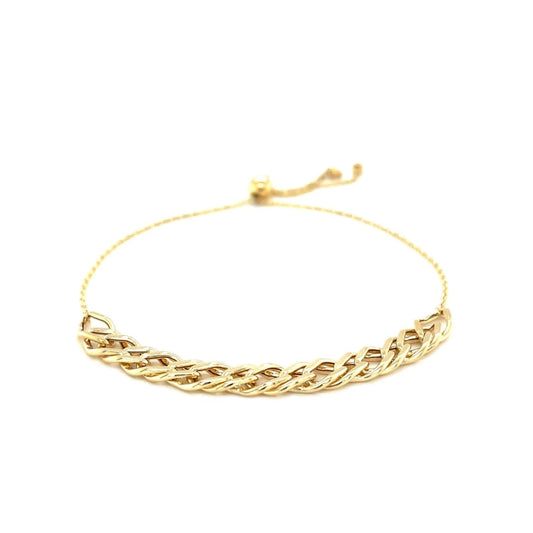 Adjustable Chain Bracelet in 14k Yellow Gold | Richard Cannon Jewelry