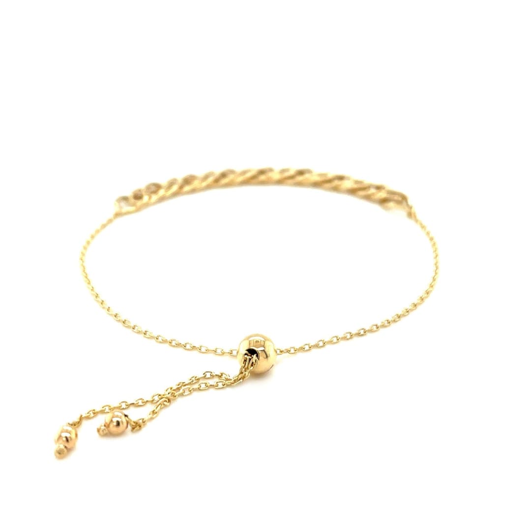 Adjustable Chain Bracelet in 14k Yellow Gold | Richard Cannon Jewelry