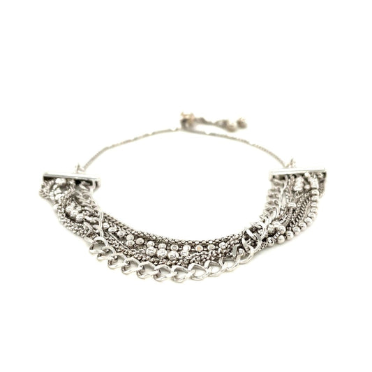 Adjustable Multi Chain Bracelet in Sterling Silver | Richard Cannon Jewelry