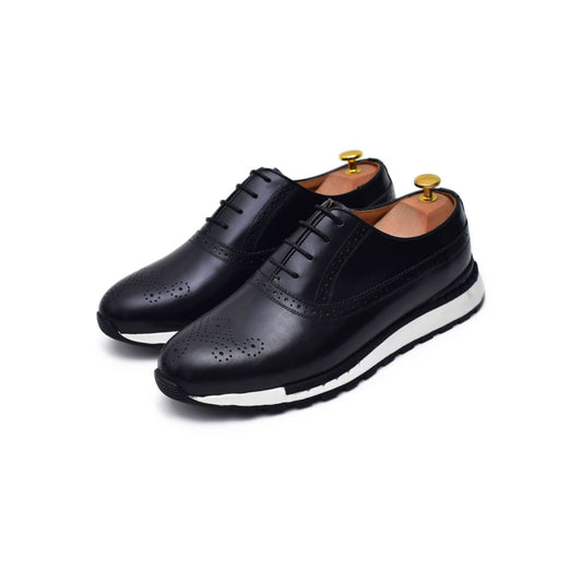 Archie II - Black Leather Sneakers | Barismil