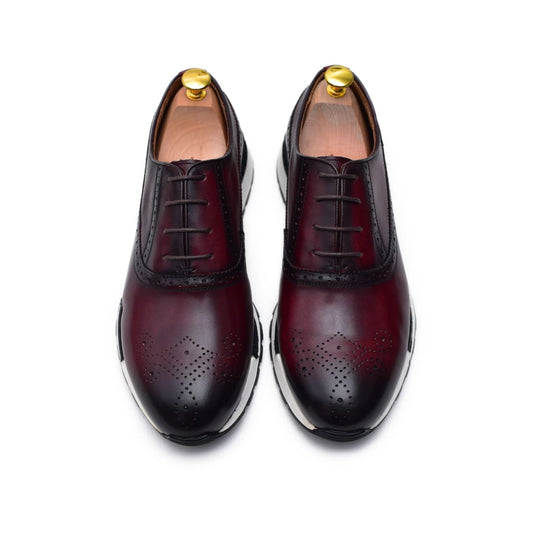 Archie II - Coffee Leather Sneakers | Barismil