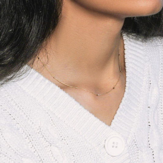 Bead Links Pendant Chain in 14k Yellow Gold (1.5mm) | Richard Cannon Jewelry