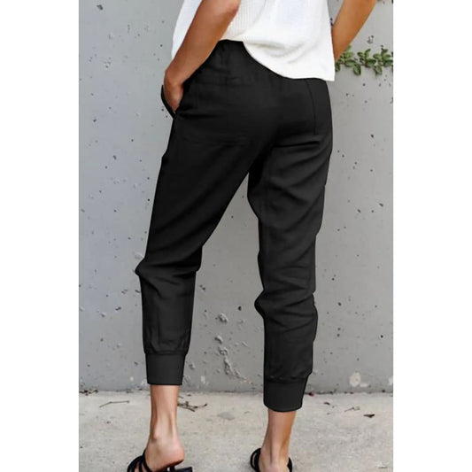 Black Causal Pockets Pants | Fashionfitz