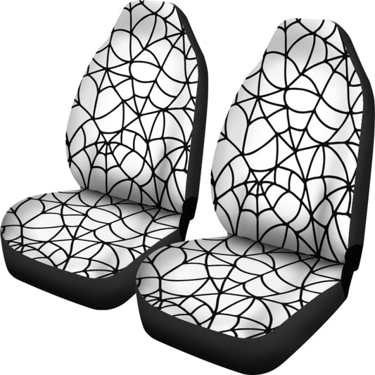 Black & White Spider Web Seat Covers | The Urban Clothing Shop™