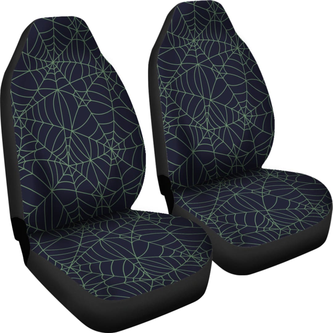 Blue & Green Spider Web Seat Covers | The Urban Clothing Shop™