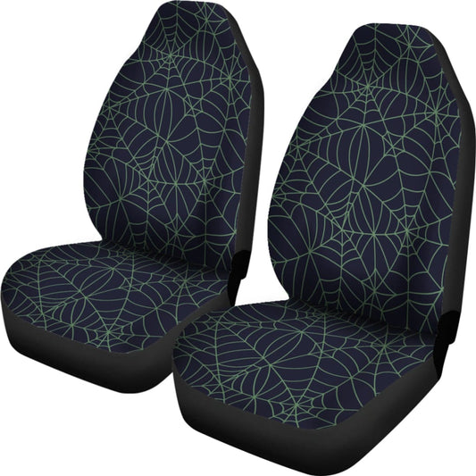 Blue & Green Spider Web Seat Covers | The Urban Clothing Shop™