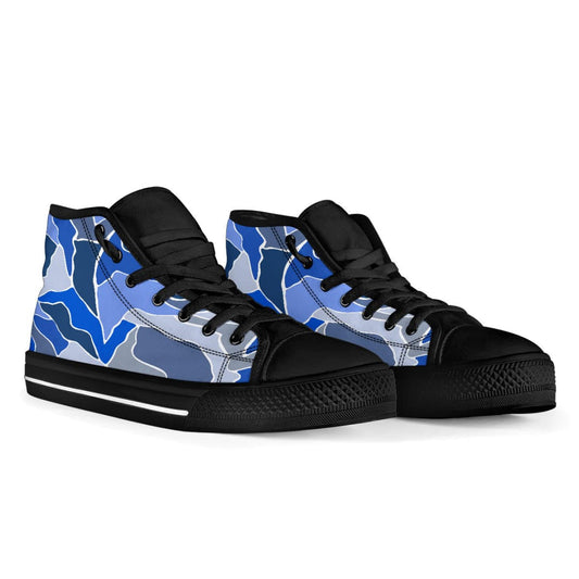 Blue Mosaic High-Top Shoes | The Urban Clothing Shop™