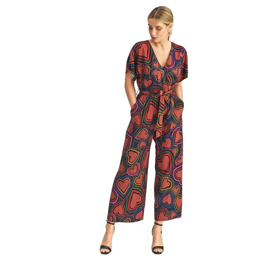 Boho Chic Wrap-Front Jumpsuit | Figl