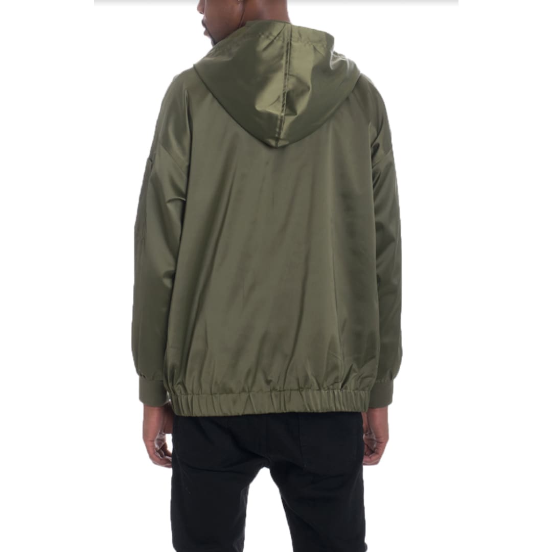 Bourne Hooded Satin Windbreaker | The Urban Clothing Shop™