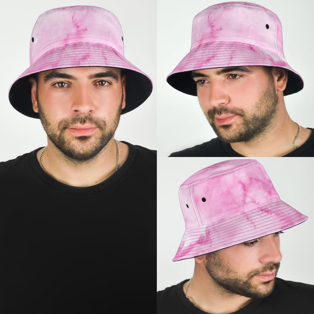 Bucket Hat Pink Pastel Watercolor | The Urban Clothing Shop™