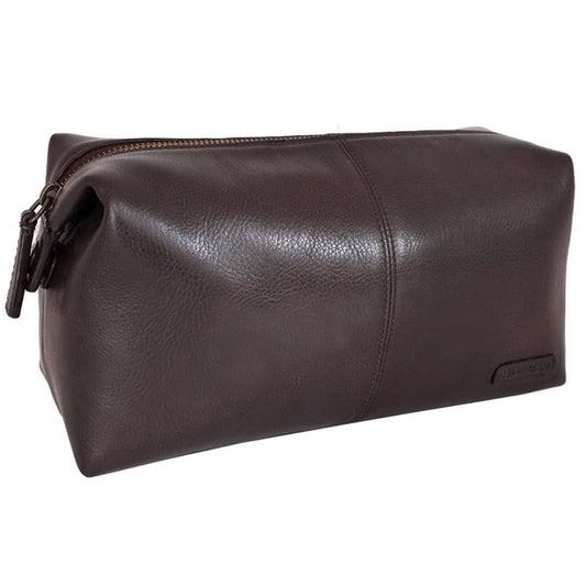 Charles Leather Shave Toilet/Travel Kit With Waterproof Interior | Hidesign