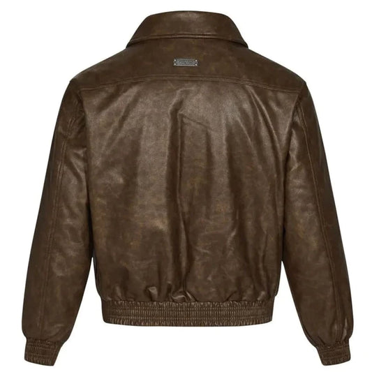 Classic Leather Bomber Jacket | The Urban Clothing Shop™