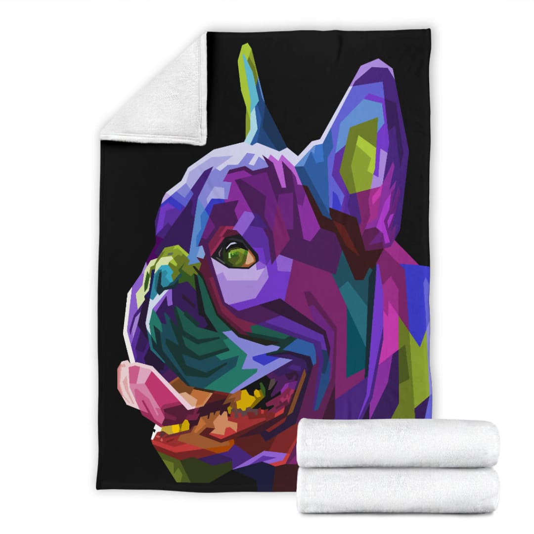 colorful french bulldog geometric pop art | The Urban Clothing Shop™