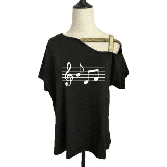 Cross-Shoulder Irregular Shirt | The Urban Clothing Shop™