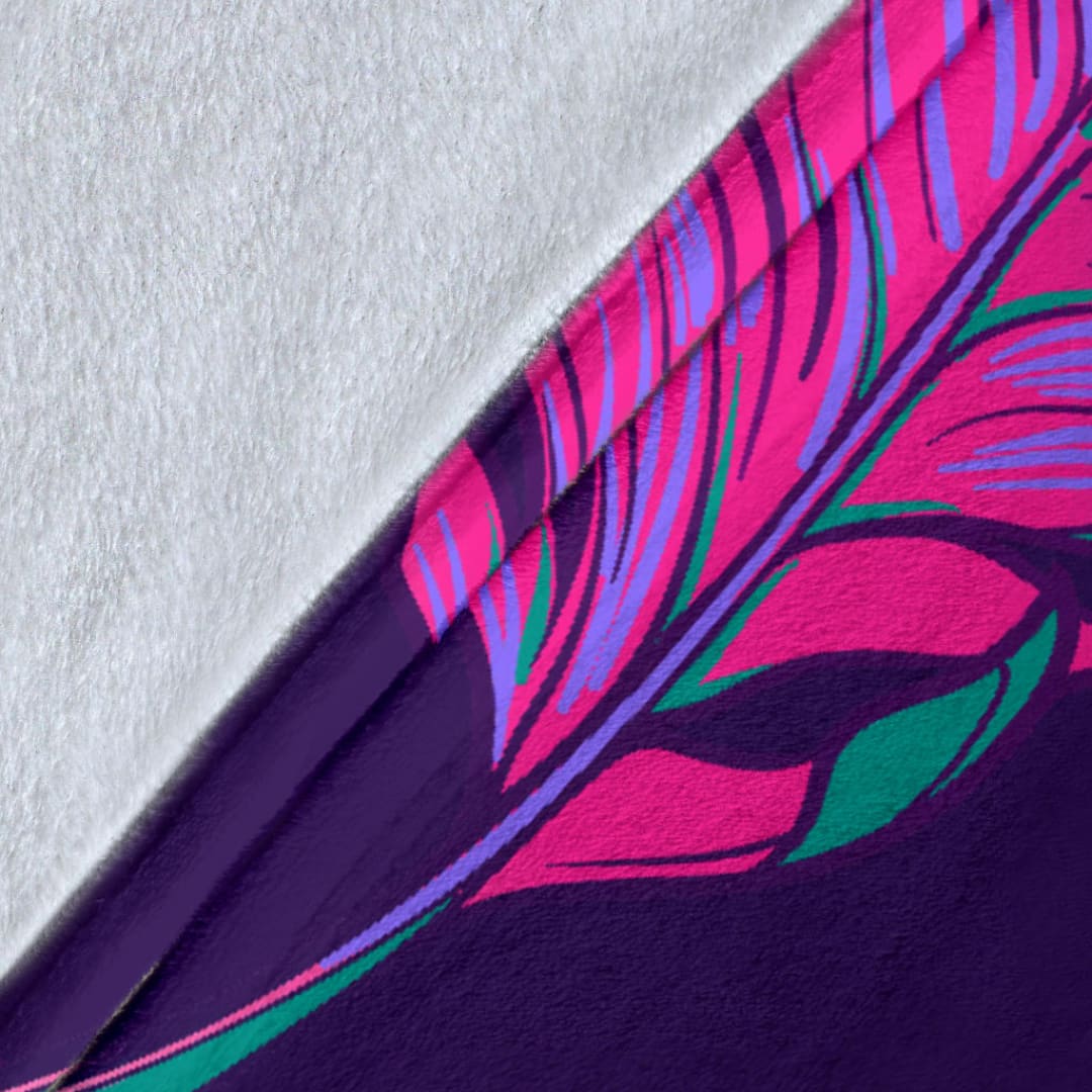 Dark Purple Banana Plant Leaves Premium Blanket | The Urban Clothing Shop™