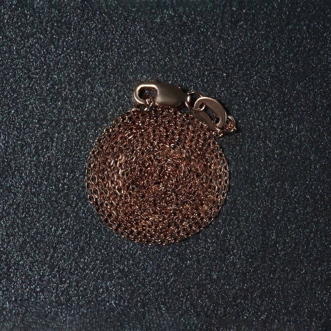 Diamond Cut Cable Link Chain in 10k Rose Gold (0.8 mm) | Richard Cannon Jewelry