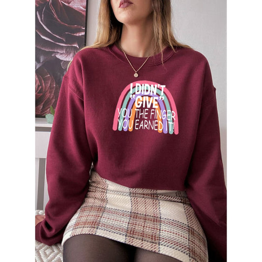 I Didnt Give You The Finger Sweat Shirt | Merchmallow