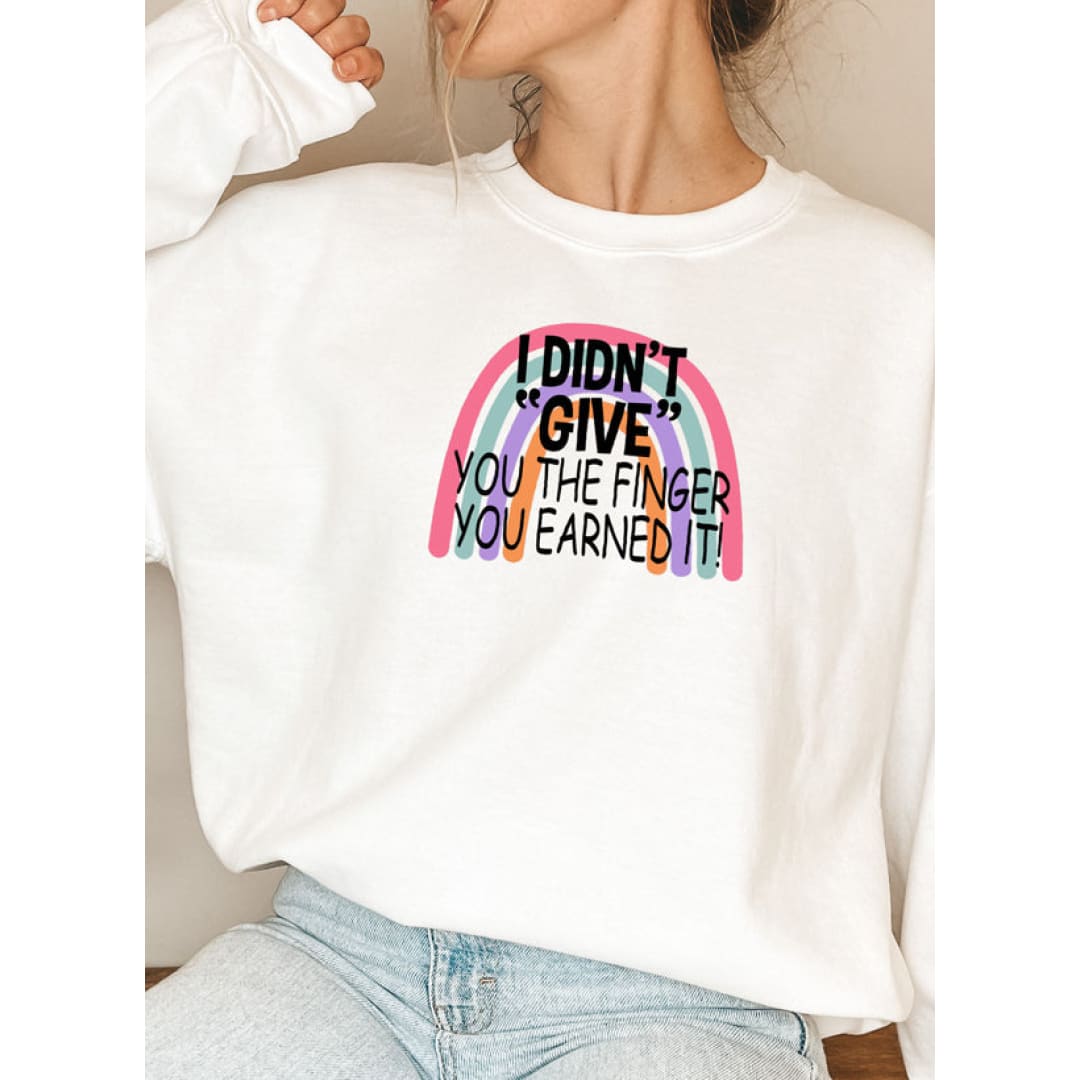 I Didnt Give You The Finger Sweat Shirt | Merchmallow