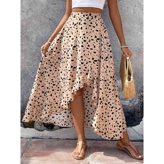 Enia Printed Ruffled Skirt | ClaudiaG