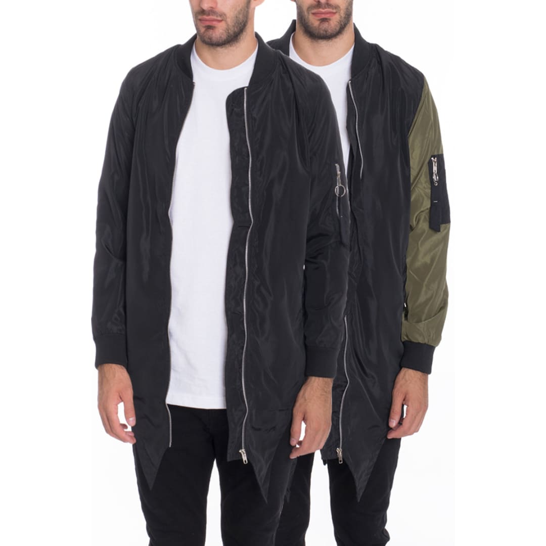 Urban Edge Fishtail Bomber Jacket | The Urban Clothing Shop™
