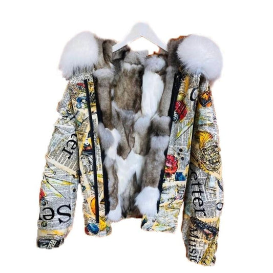 FOXY LADY Fur Hooded Parka | The Urban Clothing Shop™