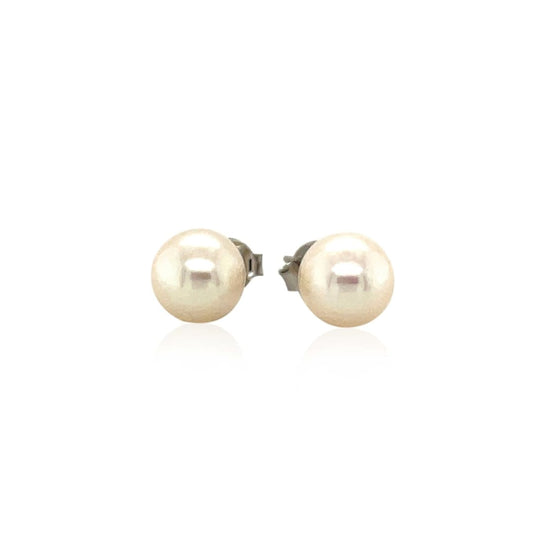 Freshwater Pearl Earrings in Sterling Silver | Richard Cannon Jewelry