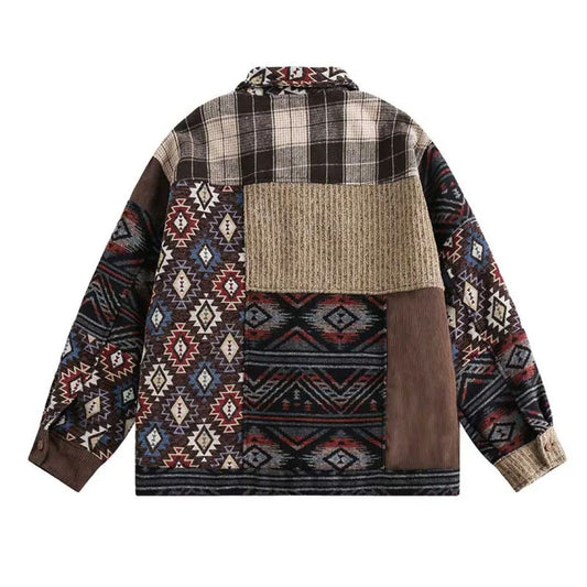 Global Rhythms Patchwork Streetwear Jacket | The Urban Clothing Shop™