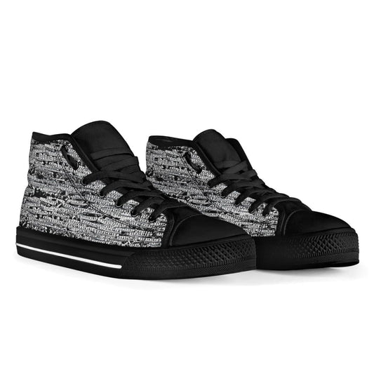 Hi Top Canvas Sneakers Barackler BK | The Urban Clothing Shop™