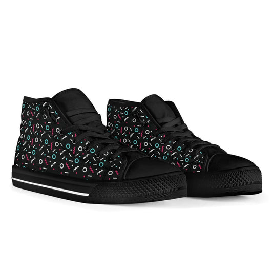 Hi Top Canvas Sneakers Pin Torq | The Urban Clothing Shop™