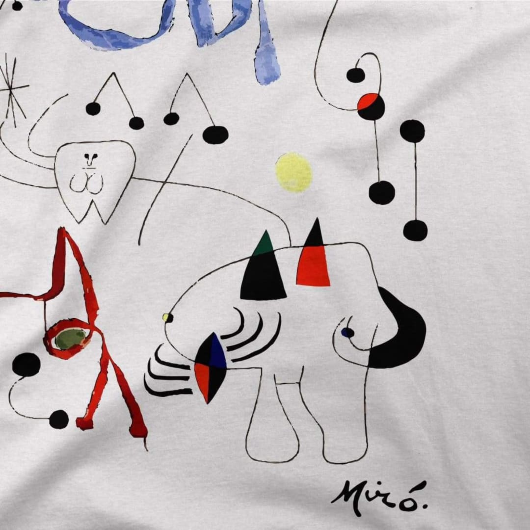 Joan Miro Woman Dreaming of Escape 1945 Artwork T-Shirt | Art-O-Rama Shop