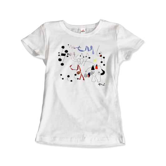 Joan Miro Woman Dreaming of Escape 1945 Artwork T-Shirt | Art-O-Rama Shop