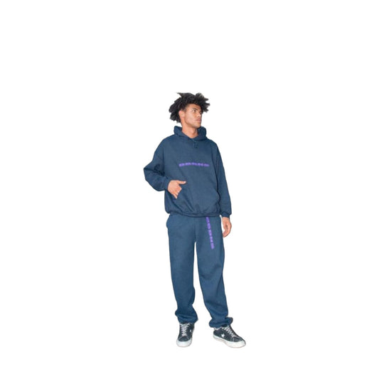 Joggers in Navy with Embroidered Logo Design | Dreambutdonotsleep