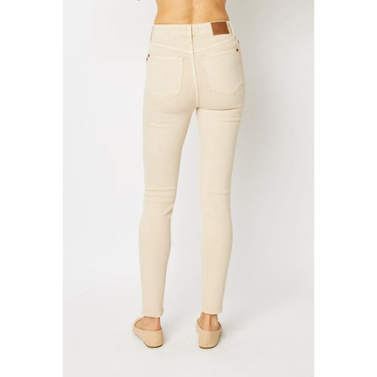 Judy Blue Full Size Garment Dyed Tummy Control Skinny Jeans | The Urban Clothing Shop™