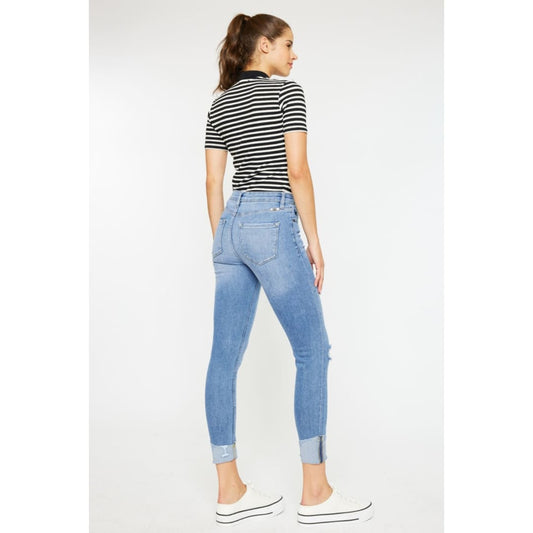 Kancan Distressed Cat’s Whiskers Button Fly Jeans | The Urban Clothing Shop™