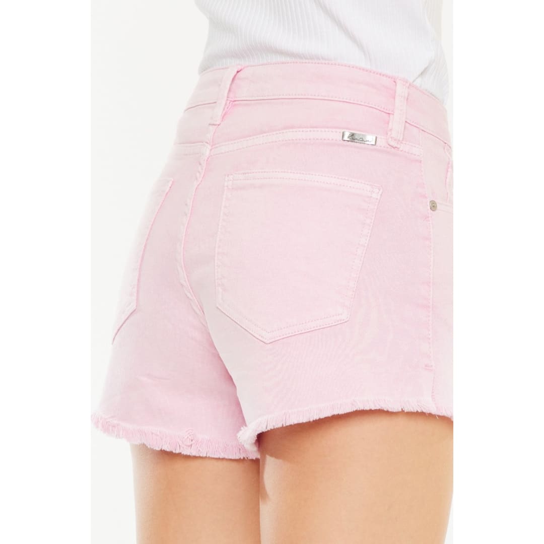 Kancan Raw Hem High Waist Denim Shorts | The Urban Clothing Shop™