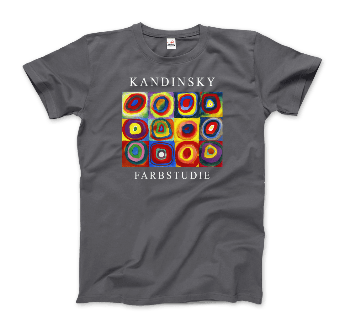 Kandinsky Farbstudie - Color Study, Squares with Concentric Circles, 1913 Artwork T-Shirt-9